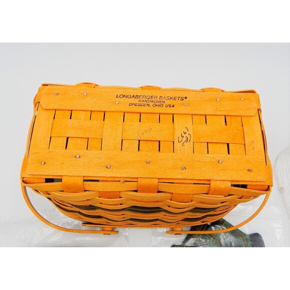 Longaberger Traditions 1997 Fellowship Basket Lid Liner Protector Handle Gripper - Picture 8 of 10